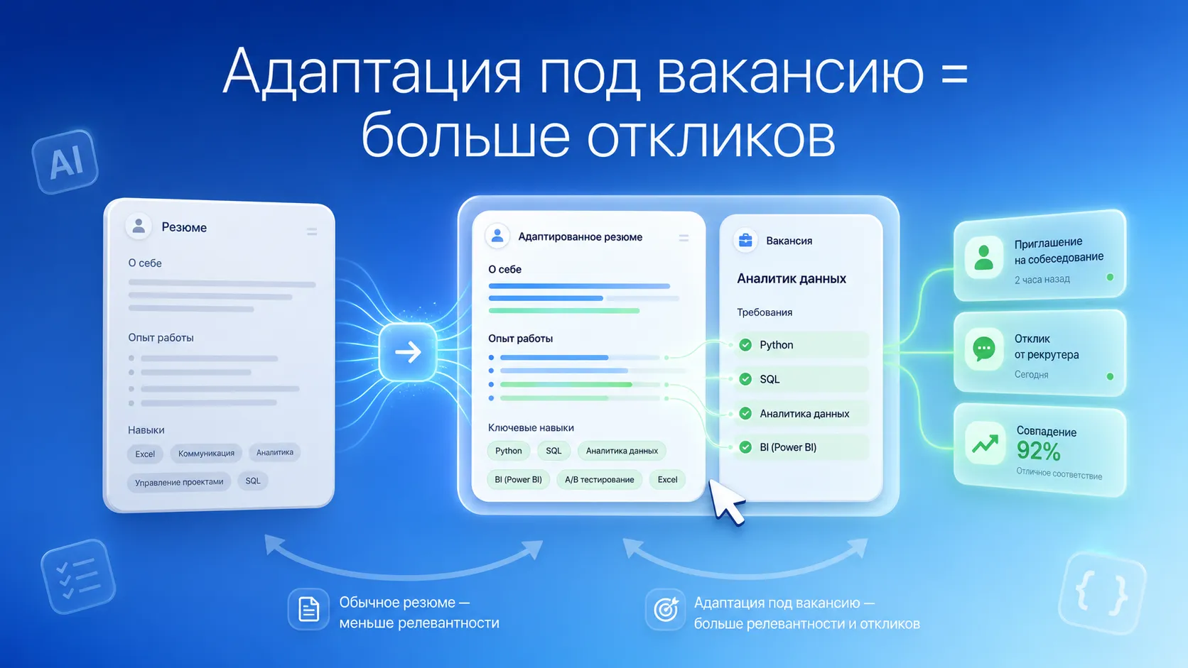 Как адаптировать резюме под требования вакансии и получить отклик