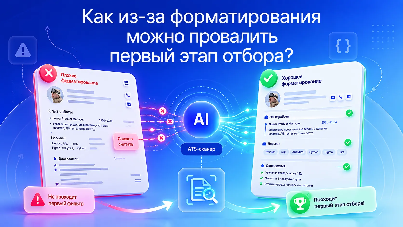 Как форматирование резюме влияет на прохождение ATS-систем