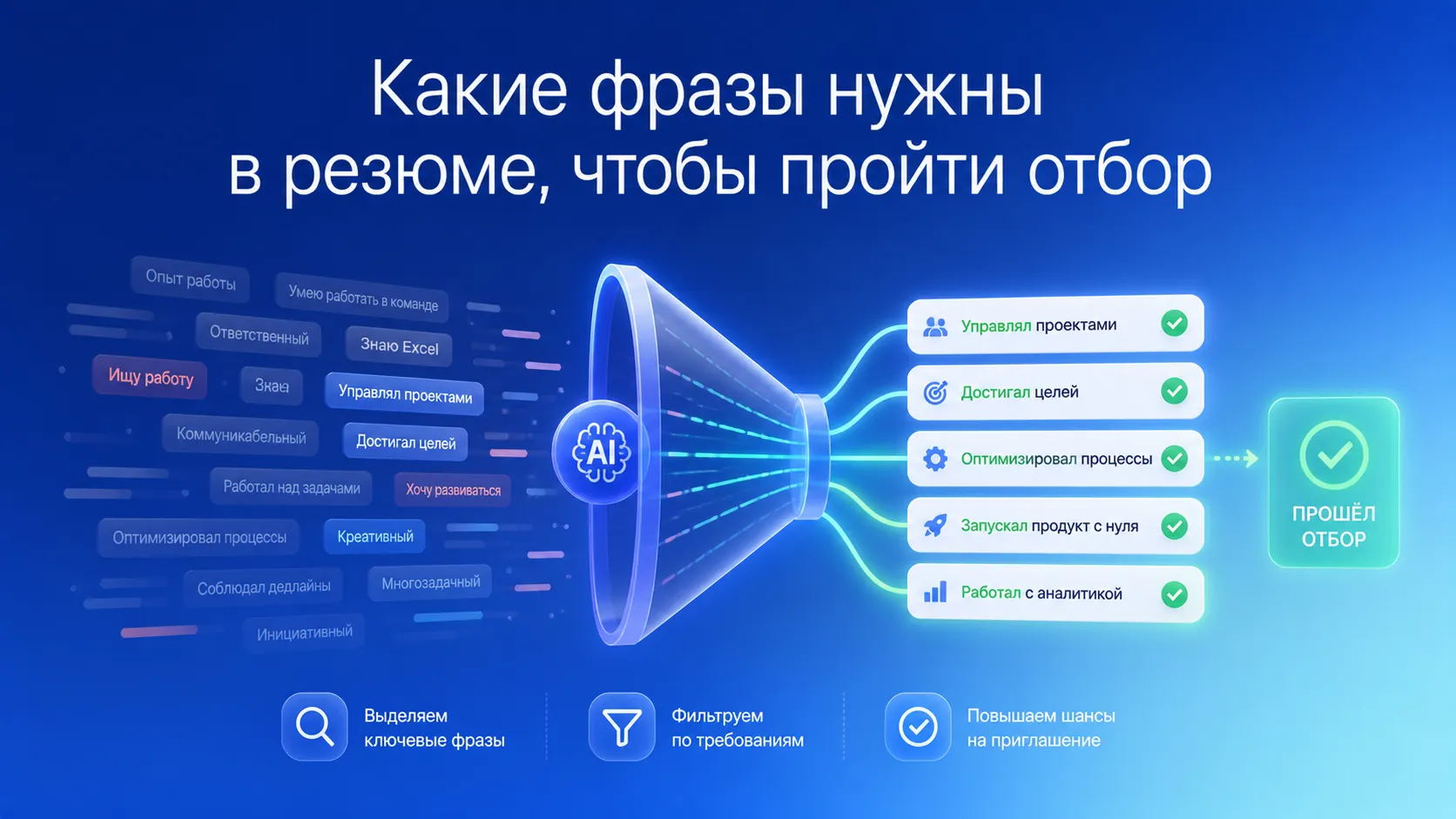Как использовать ключевые слова в резюме, чтобы пройти ATS-фильтр и отбор рекрутера